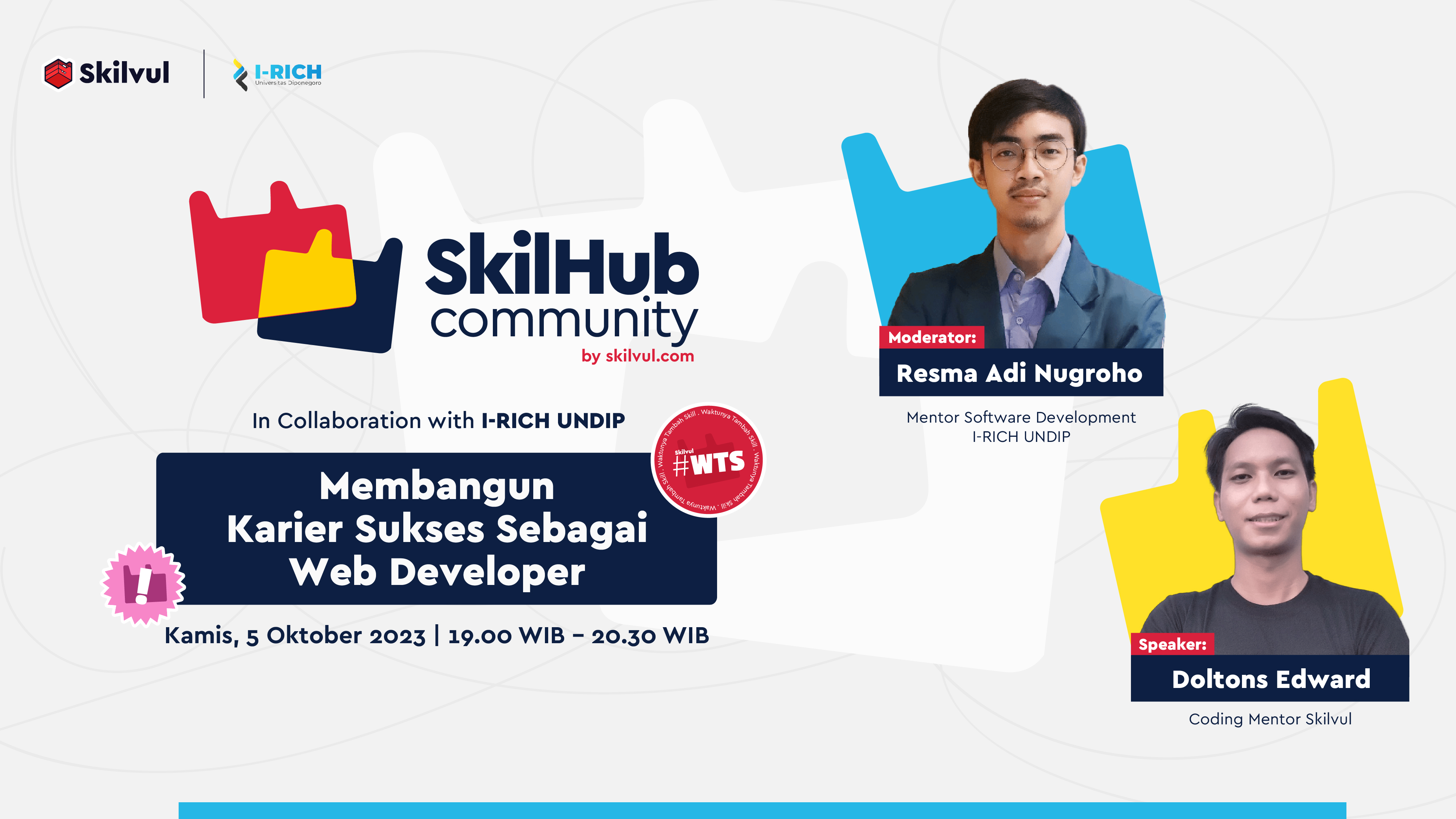 Webinar membangun karier sukses sebagai web developer